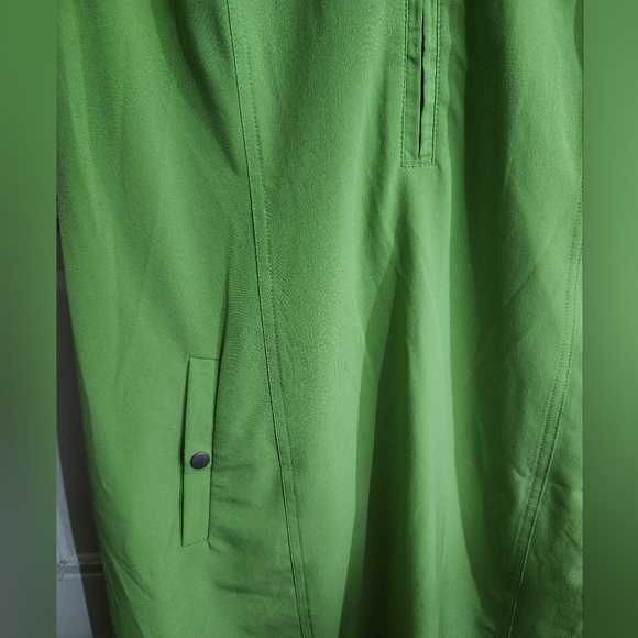 PECK & PECK Weekend Green Sleeveless Casual Summer Dress w/pockets Sz MEDIUM - Picture 5 of 8